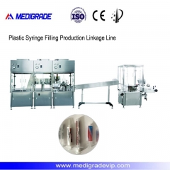 Línea de enlace de producción de llenado de jeringas de plástico MDL-30-1NC